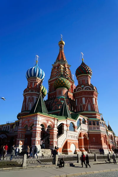 Moscú Rusia Enero 2016 Catedral San Basilio Plaza Roja —  Fotos de Stock