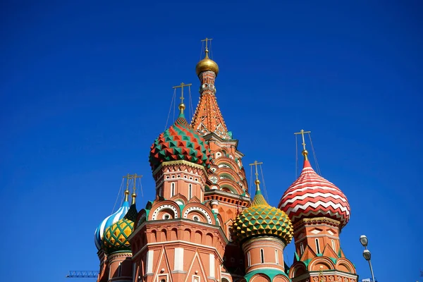 Mosca Russia Gennaio 2016 Cattedrale San Basilio Sulla Piazza Rossa Foto Stock Royalty Free