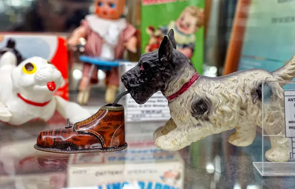 Москва Березень 2018 Собака Завантаження Продемонструвати Старі Іграшки Ретро Toy — стокове фото