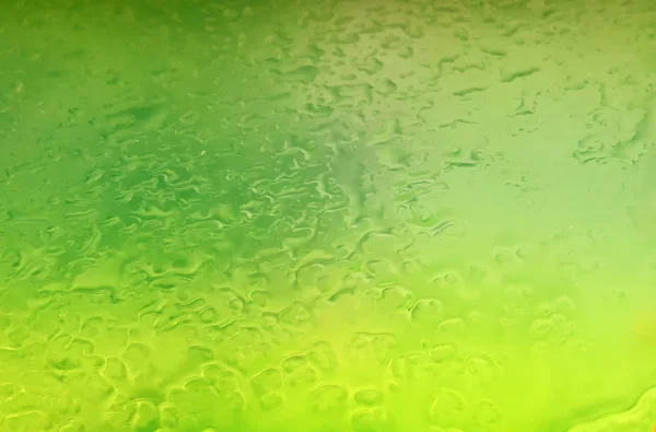 Wet Yellow Green Glass Rain Background — Stock Photo, Image