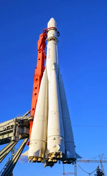 Moscow Russia August 2017 Vostok Three Stage Launch Vehicle Launching — Stock Photo, Image