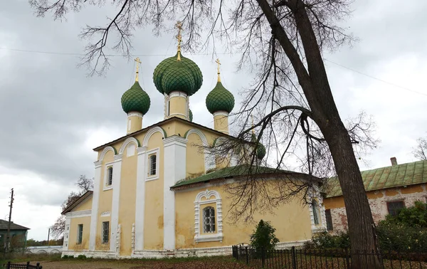 Chiesa Ortodossa Vista Autunnale Uglich — Foto Stock