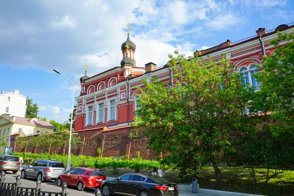 Moskau Russland Mai 2019 Vysokopetrovsky Kloster Innenhof — Stockfoto