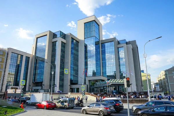 Moscú Rusia Junio 2019 Oficina Principal Empresa Lukoil Sretensky Boulevard — Foto de Stock