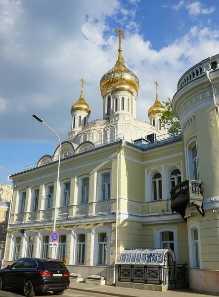 Moskva Rusko Červen 2019 Sretenský Mužský Klášter Dóm Chrámu Nových — Stock fotografie