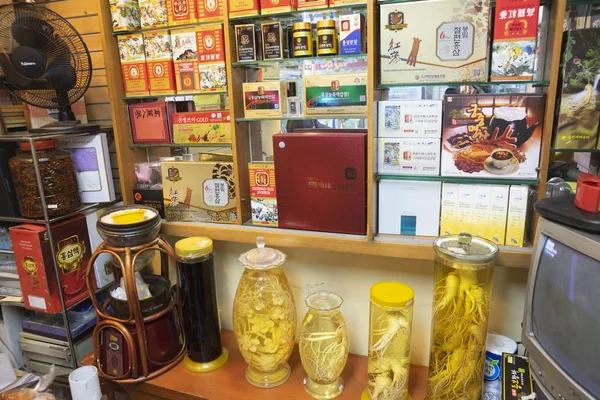 Seoul April 2019 Ginseng Products Preparations Ginseng Shop — Stock Photo, Image