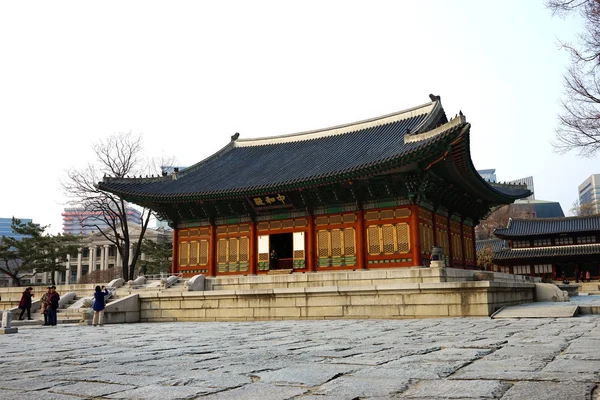 Seoul Mars 2019 Forntida Koreanska Palatsbyggnad Deoksugung Palace Seoul — Stockfoto