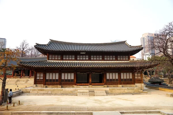 Seoul Mars 2019 Forntida Koreanska Palatsbyggnad Deoksugung Palace Seoul — Stockfoto