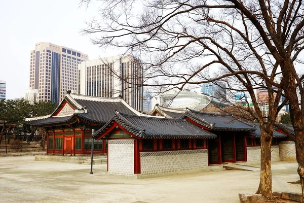 Seoul Mars 2019 Forntida Koreanska Palatsbyggnad Deoksugung Palace Seoul — Stockfoto