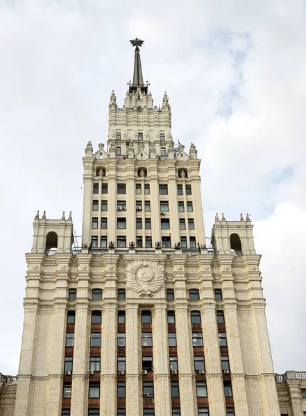 Moskva Září 2017 Highrise Náměstí Rudé Brány — Stock fotografie