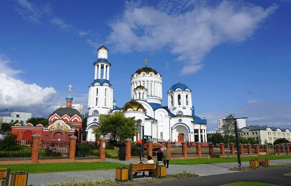 Moskva Srpen 2019 Kostel Katedrály Svaté Moskvy Bibirevo Moskva — Stock fotografie