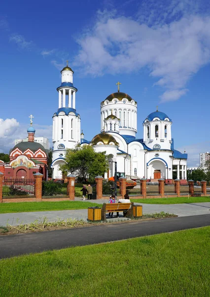 Moscou Agosto 2019 Igreja Catedral Moscou Santos Bibirevo Moscou — Fotografia de Stock