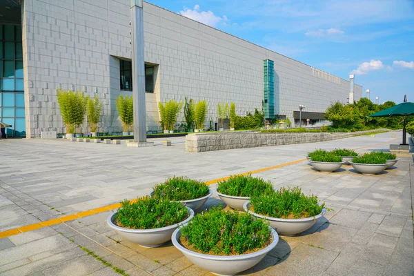 Seoul August 2019 Außenansicht Des Museumsgebäudes Koreanisches Nationalmuseum — Stockfoto