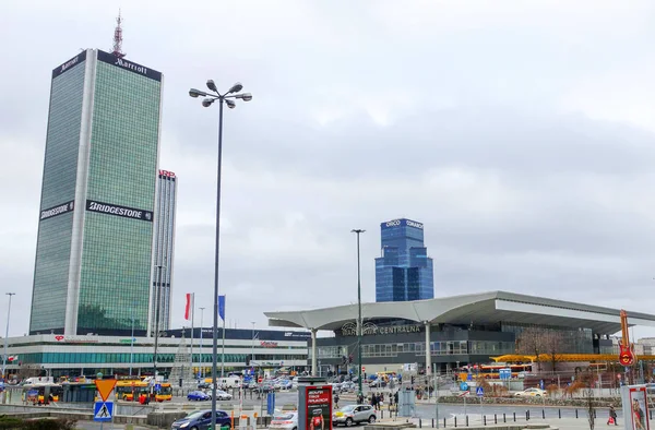 Construção da estação ferroviária central . — Fotografia de Stock