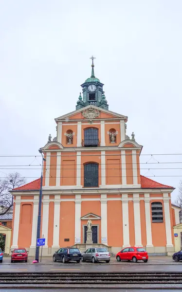 Warszawa Wrzesień 2013 Widok Katolicką Katedrę Nowoczesną Część Miasta — Zdjęcie stockowe