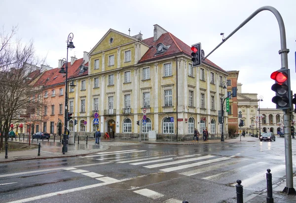 Warszawa Wrzesień 2013 Ulica Widok Stare Fasady Budynków Stare Miasto — Zdjęcie stockowe