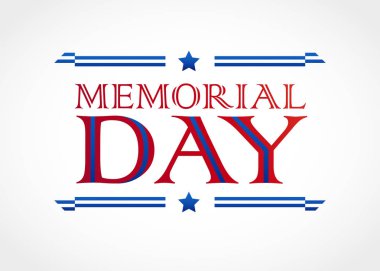 Anma günü metin izole beyaz arka plan vektör