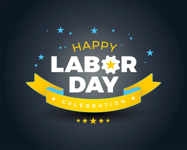 Happy Labor Day Viering Banner Achtergrond Verkoop Happy Labor Day — Stockvector