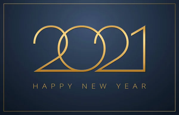 Klas 2021 Mutlu yıllar geçmişi. Christm için altın tasarım