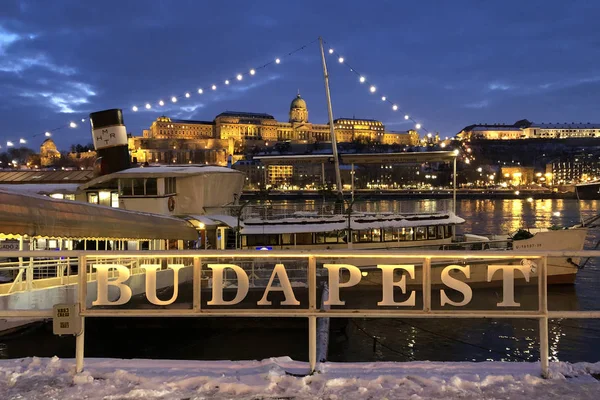 Gece kış Budapeşte '