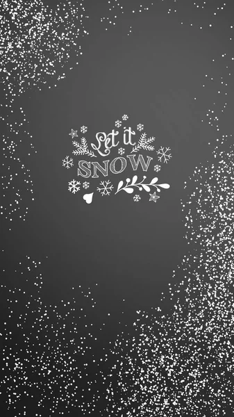 Χριστουγεννιάτικο κινητό τηλέφωνο φόντο με κιμωλία επιγραφή — Διανυσματικό Αρχείο