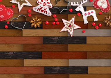 Parke desen ve süslemeleri Noel arka plan