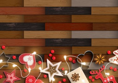 Parke desen ve süslemeleri Noel arka plan