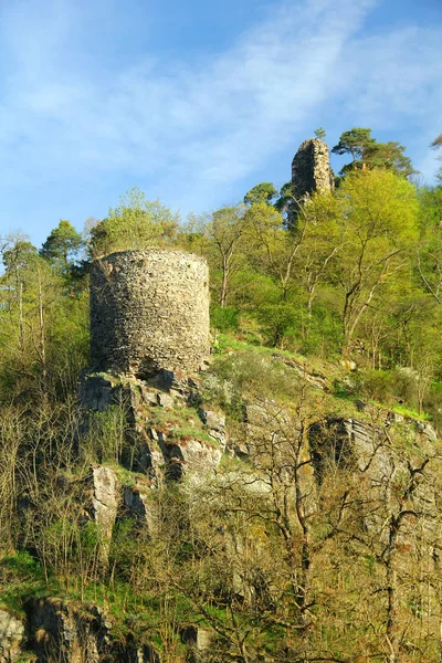 Castelo Ruína Zboreny Kostelec Perto Tynec Nad Sazavou República Checa — Fotografia de Stock