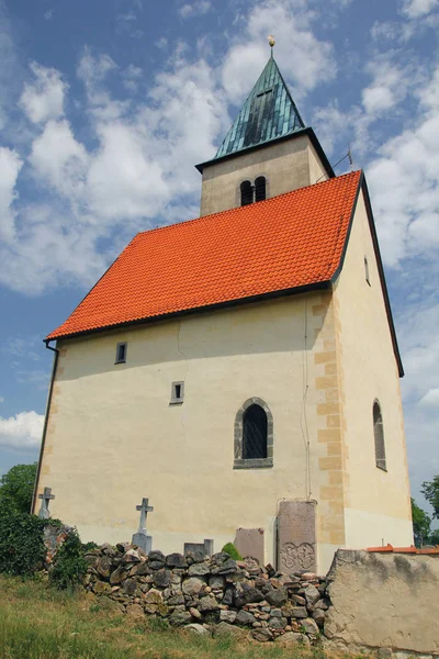 Chiesa San Jakub Filip Sul Colle Chvojen Repubblica Ceca — Foto Stock