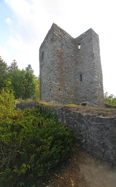 Ancient Castle Tower Cesky Sternberk Czech Republic — Stock Photo, Image