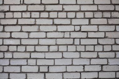 Evin beyaz tuğla duvar