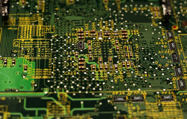Laptop Circuit Board Background Macro — ストック写真