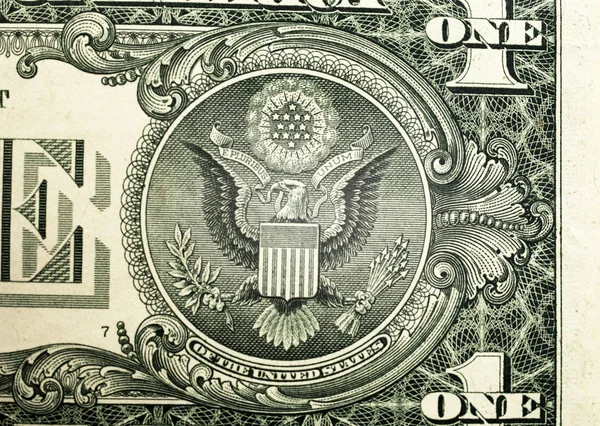 Eagle One Dollar Bill Background Macro — Stock Photo, Image