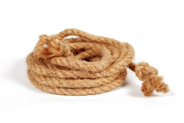 Beyaz zemin üzerinde deniz ipi, izole