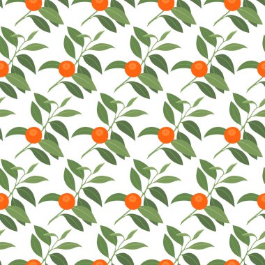 Mandalina dalları ile Seamless modeli