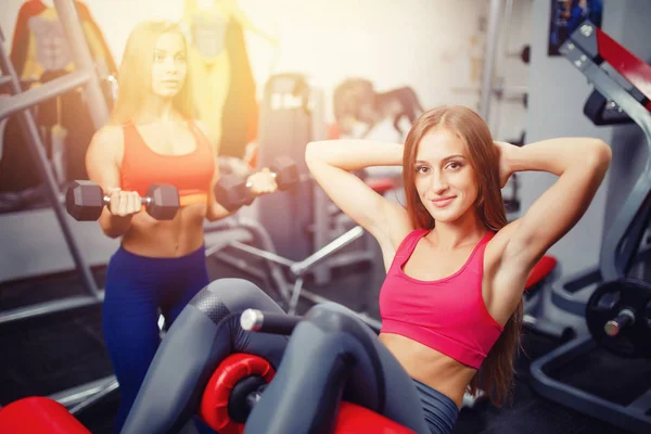 Concept fitness, Gewichtheffen — Stockfoto