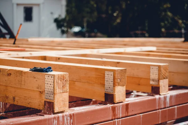 Viga de madera para la construcción —  Fotos de Stock