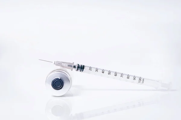 Syringe for insulin — Stock Photo, Image