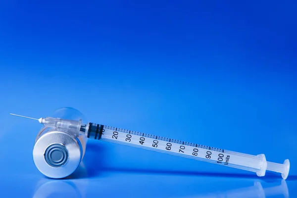 Spruta för insulin — Stockfoto