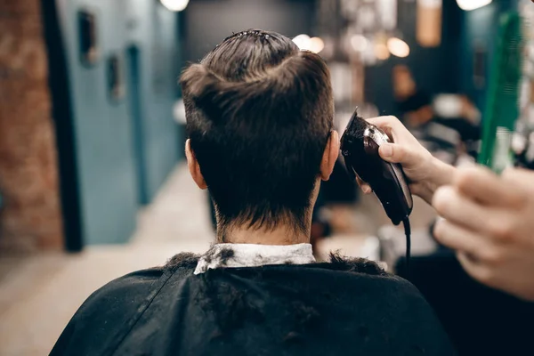 Barber shop with hairdresser — Stock Photo, Image