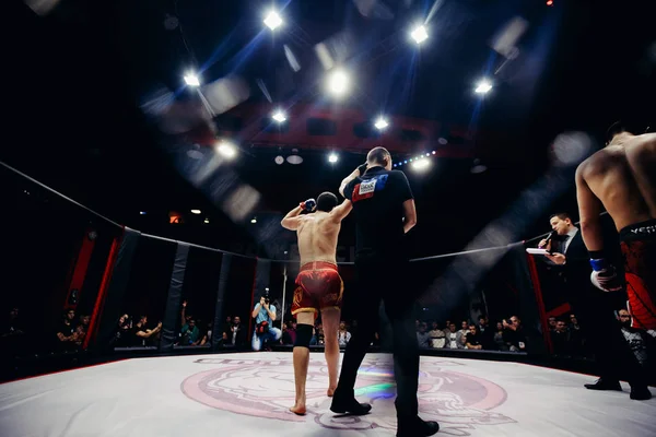 Boxers fighters fight — Stock Photo, Image