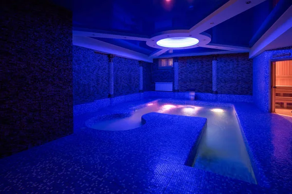 Pool with illumination — Stock Photo, Image