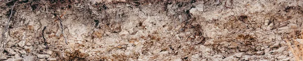 Taglio della roccia e del suolo della terra — Foto Stock