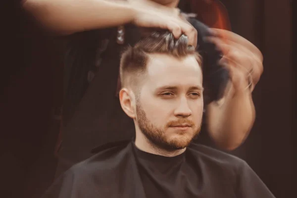 Fond de salon de coiffure pour hommes, salon de coiffure — Photo