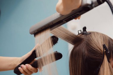 Keratin kurtarma saç ve protein tedavi kazık professional ile