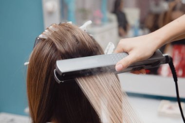 Keratin kurtarma saç ve protein tedavi kazık professional ile