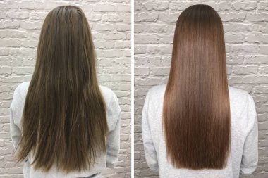 Keratin kurtarma saç ve protein tedavi kazık professional ile