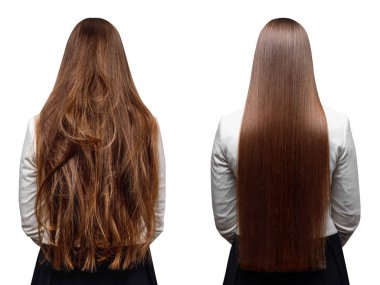 Hasta, kesim ve sağlıklı saç keratin Bakımı.