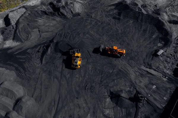 Tagebau, mineralische Industrie für Kohle — Stockfoto