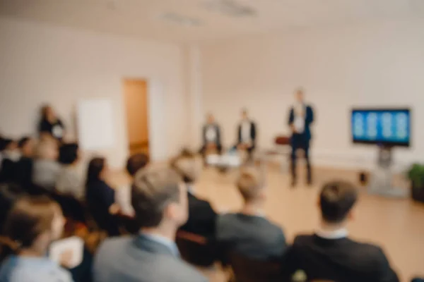 Hintergrund verschwimmen Büro Treffen Geschäftsleute Arbeitsgruppe — Stockfoto